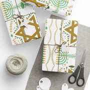 Hannukah Star & Menorah | Crisp White + Mint