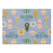 Vintage Ornament Cutting Board  |  Holiday Blue