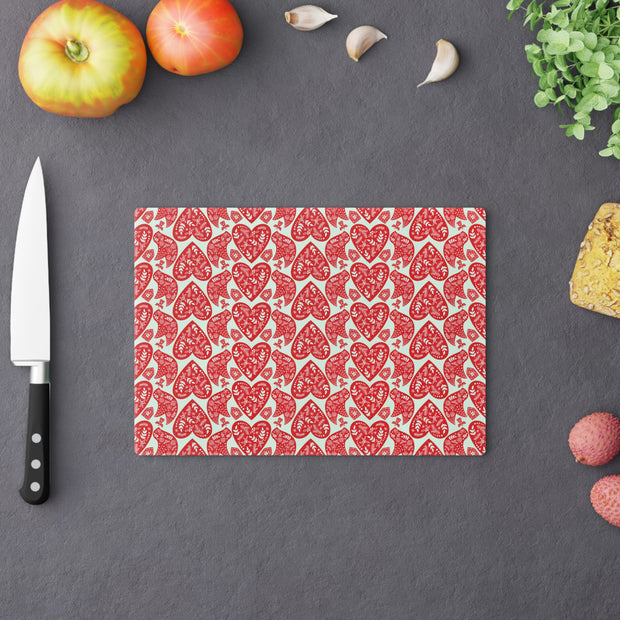 Nordic Christmas Cutting Board  |  Red