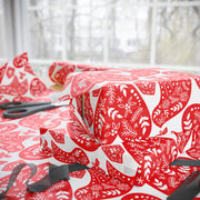 Nordic Christmas Oversized |  Crisp White + Red