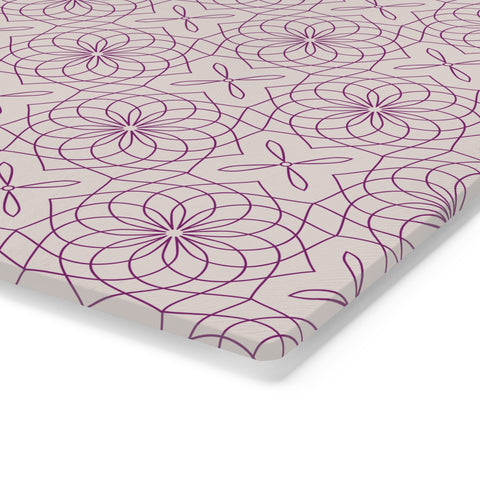 Spirograph Cutting Board  |  Purple + Mist