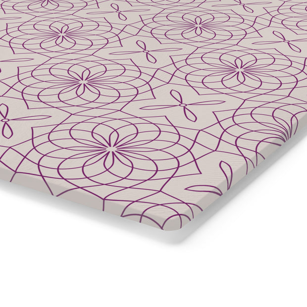 Spirograph Cutting Board  |  Purple + Mist