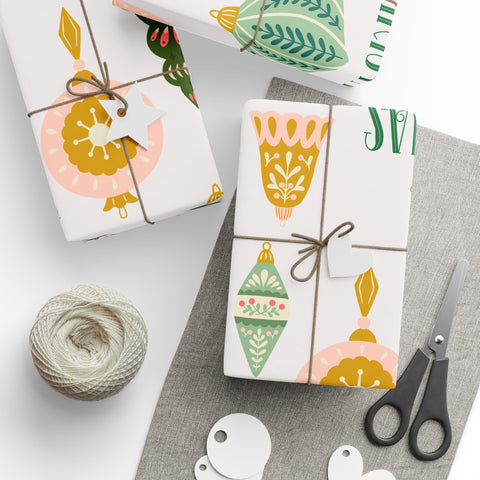 Merry + Bright Ornaments Oversized  |  Cream