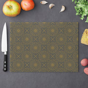 Spirograph Cutting Board  |  Gray + Gold