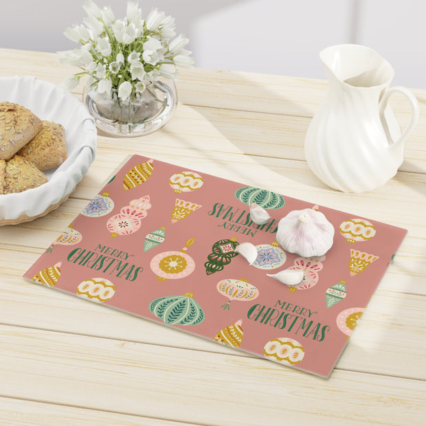 Vintage Ornament Cutting Board  |  Dusty Rose