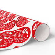 Nordic Christmas Oversized |  Crisp White + Red