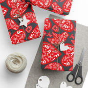 Nordic Christmas  Oversized |  Red + Gray