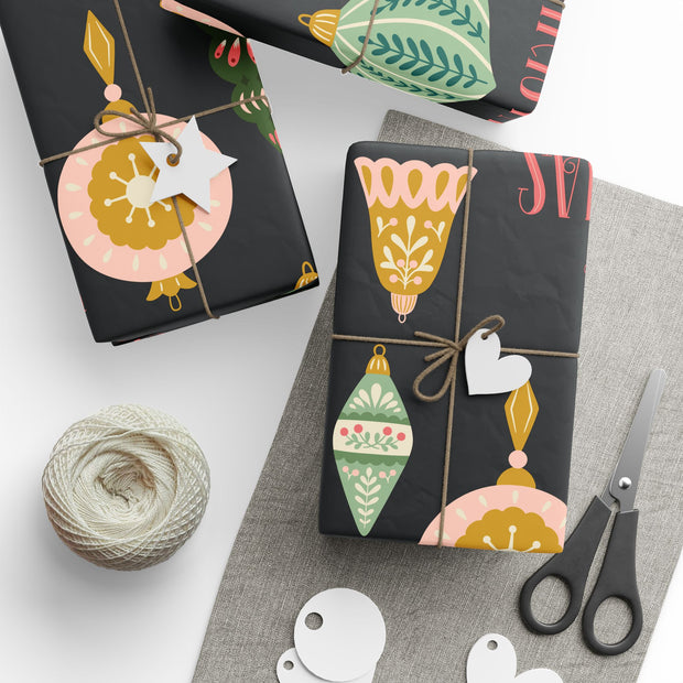 Merry + Bright Ornaments Oversized |  Dark