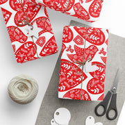 Nordic Christmas Oversized |  Crisp White + Red