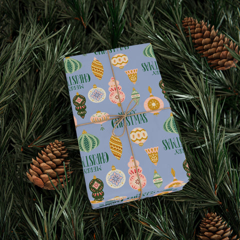 Merry + Bright Ornaments  |  Playful Blue