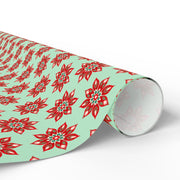 Small Star Motif  |  Red + Mint