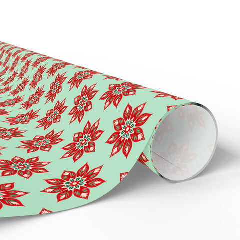 Small Star Motif  |  Red + Mint