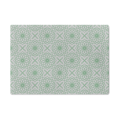 Spirograph Cutting Board  |  Green + Gray