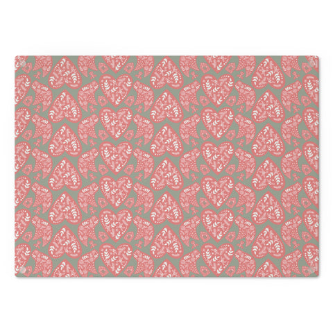 Nordic Christmas Cutting Board  |  Red + Sage