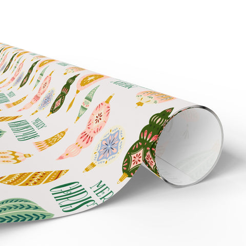 Merry + Bright Ornaments  |  Cream