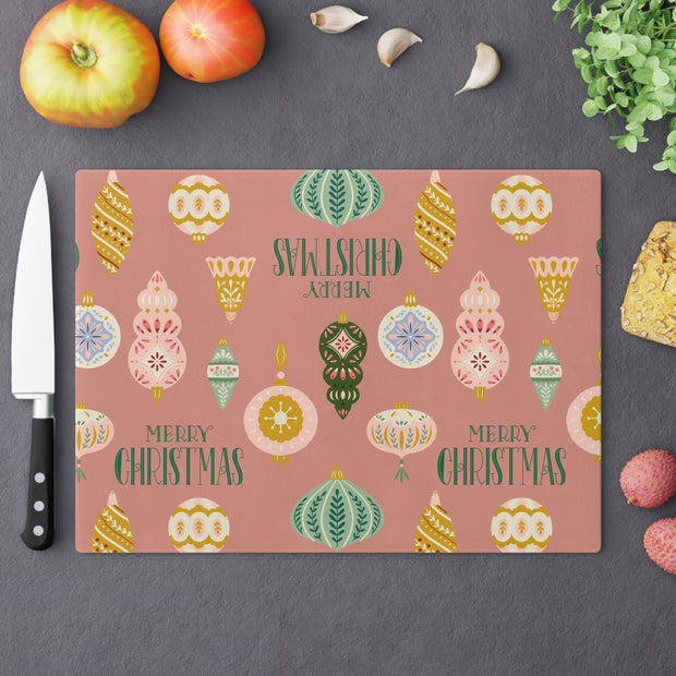 Vintage Ornament Cutting Board  |  Dusty Rose