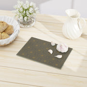 Spirograph Cutting Board  |  Gray + Gold