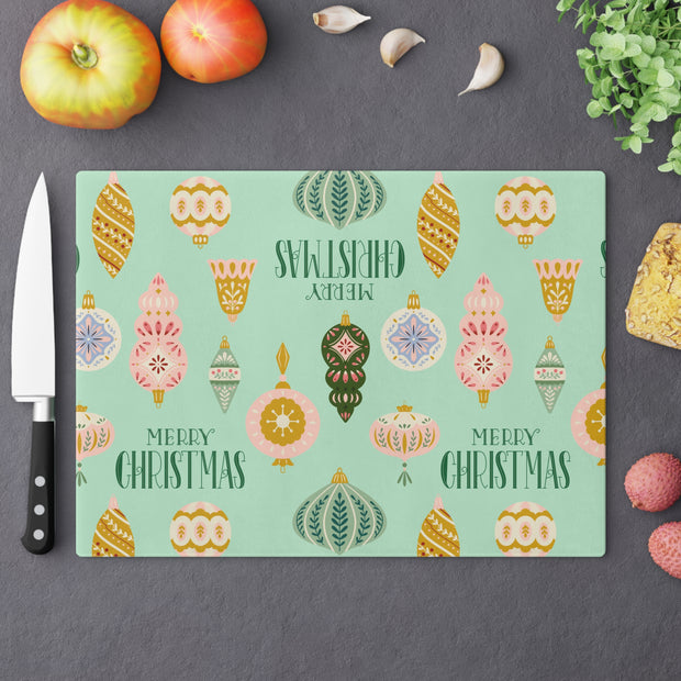 Vintage Ornament Cutting Board  |  Mint