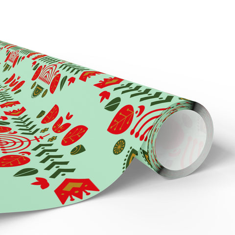 Scandinavian Folk  |  Red + Mint