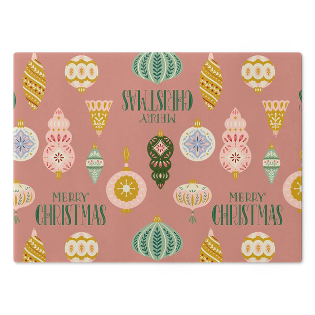 Vintage Ornament Cutting Board  |  Dusty Rose