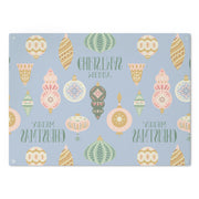 Vintage Ornament Cutting Board  |  Holiday Blue