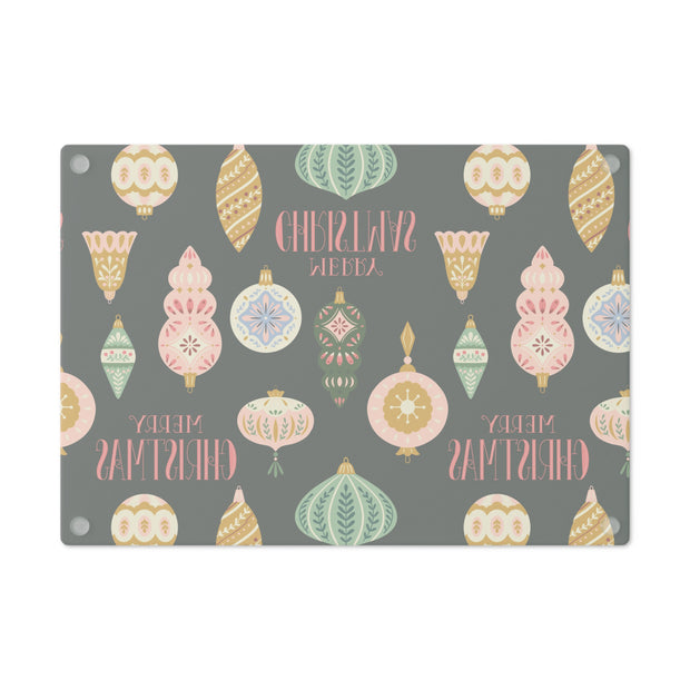Vintage Ornament Cutting Board  |  Dark Grey