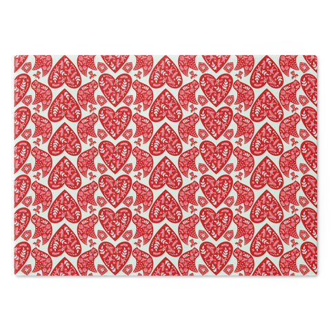 Nordic Christmas Cutting Board  |  Red