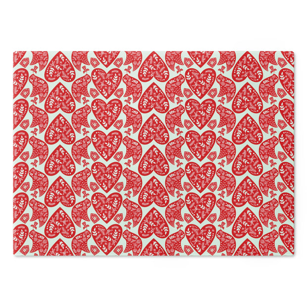 Nordic Christmas Cutting Board  |  Red