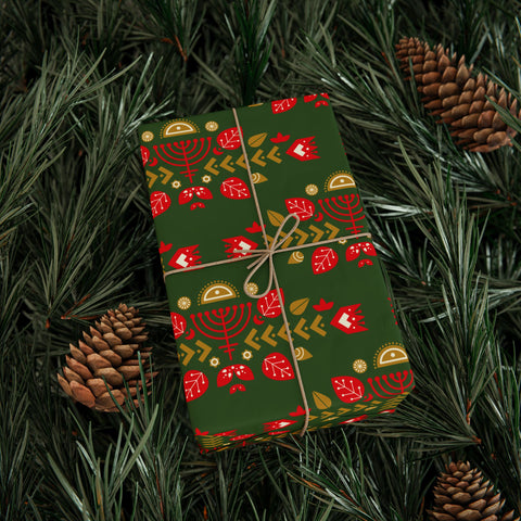 Scandinavian Folk  |  Red + Green