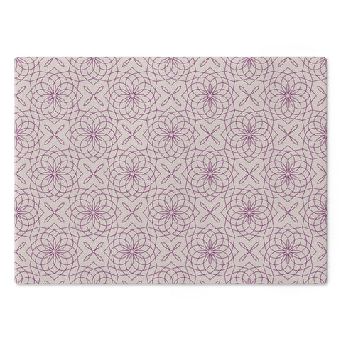 Spirograph Cutting Board  |  Purple + Mist