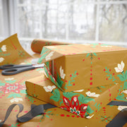 Holiday Floral |  Retro Gold