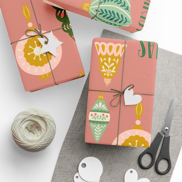 Merry + Bright Ornaments Oversized  |  Deep Blush