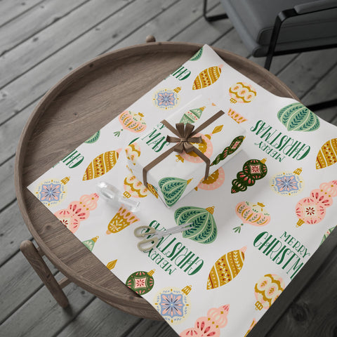 Merry + Bright Ornaments Oversized  |  Cream