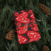 Nordic Christmas  Oversized |  Red + Gray