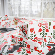 Scandinavian Folk  |  Red + White