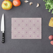 Spirograph Cutting Board  |  Purple + Mist