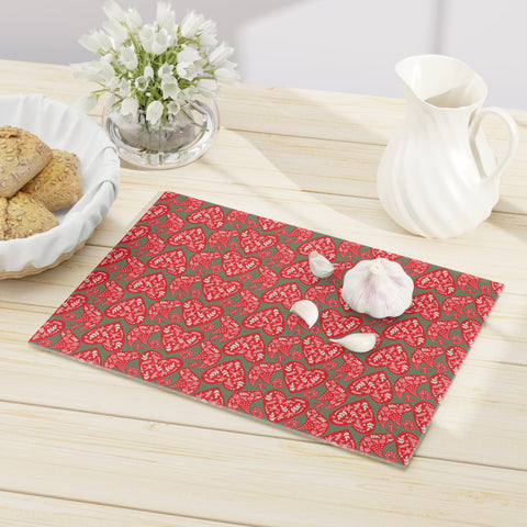 Nordic Christmas Cutting Board  |  Red + Sage