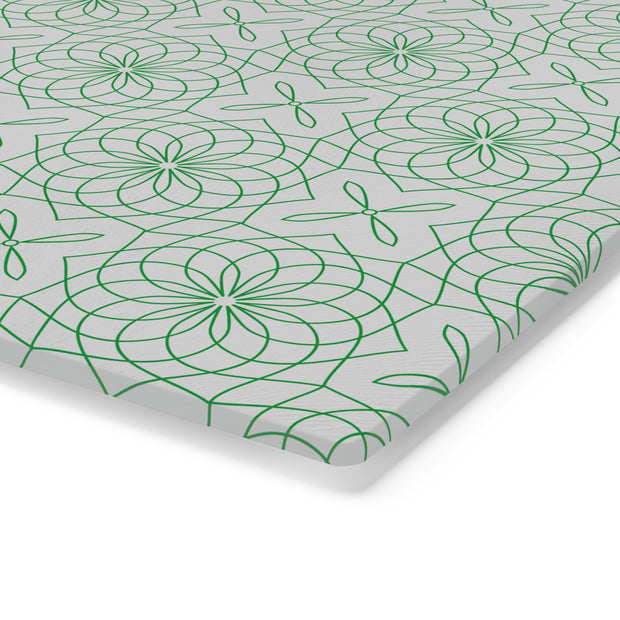 Spirograph Cutting Board  |  Green + Gray
