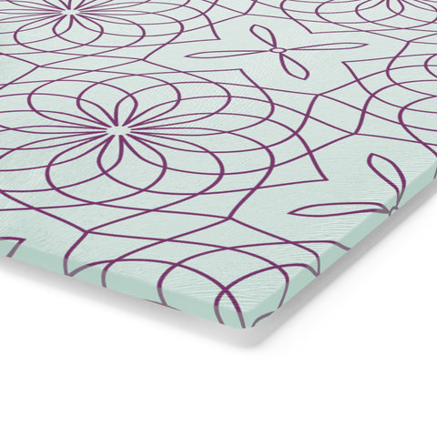 Spirograph Cutting Board  |  Purple