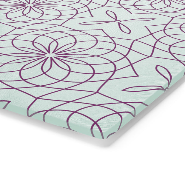 Spirograph Cutting Board  |  Purple