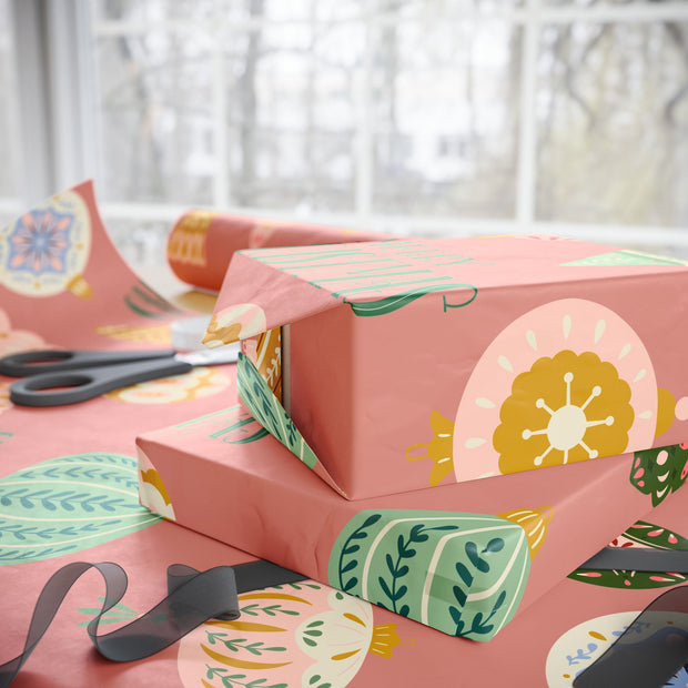 Merry + Bright Ornaments Oversized  |  Deep Blush