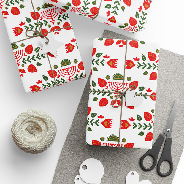 Scandinavian Folk  |  Red + White