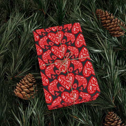 Nordic Christmas  |  Red + Gray