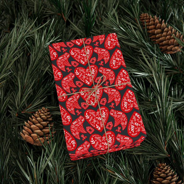 Nordic Christmas  |  Red + Gray