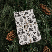 Vintage Noel Wrapping Paper  |  Cream