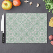 Spirograph Cutting Board  |  Green + Gray