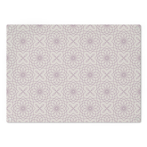 Spirograph Cutting Board  |  Purple + Mist