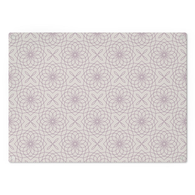 Spirograph Cutting Board  |  Purple + Mist
