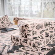 Vintage Noel Wrapping Paper  |  Blush