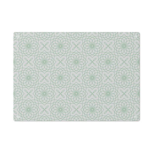 Spirograph Cutting Board  |  Green + Gray